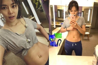 劉香慈產後速瘦 掀衣秀不科學腹肌