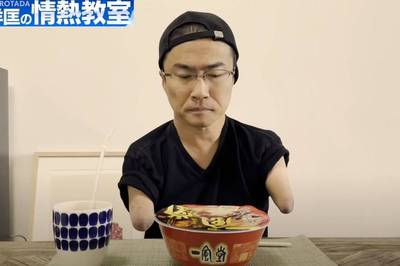 （影音）乙武洋匡怎麼吃泡麵？10分鐘完食過程網看呆