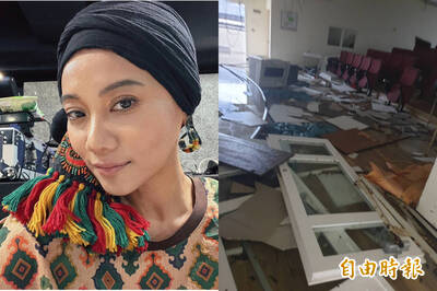 小犬成惡犬! 她揭蘭嶼17級狂風慘狀 落地窗被吹倒碎滿地