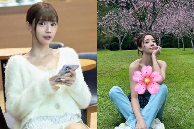 最正MC艾融賞櫻穿超辣  「迷人雙峰線條」比花還嬌