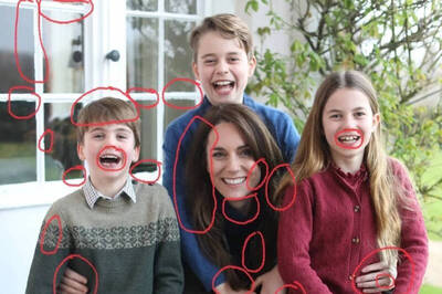 凱特家庭照認了修圖 哈利補刀:我的梅根就不會犯這種錯