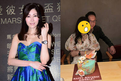 李嘉欣54歲仍像少女！捧蛋糕放閃富商尪