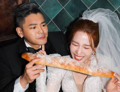 愛雅年底辦喜宴 曬婚紗照老公真面目曝光