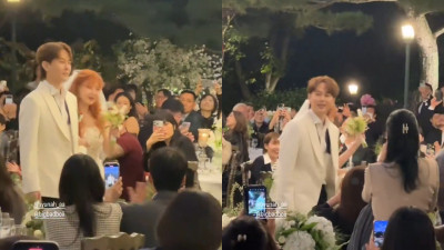 泫雅結婚也要辣！穿短裙嫁龍俊亨  婚禮現場曝光
