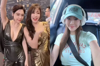 依依佩佩深V禮服開到肚臍！熱舞乳搖嚇壞工作人員