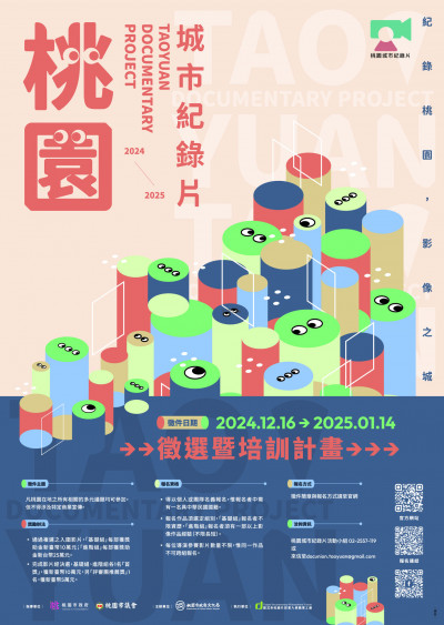 桃園城市紀錄片徵選16日開跑 入選進階班學員獲25萬元獎金