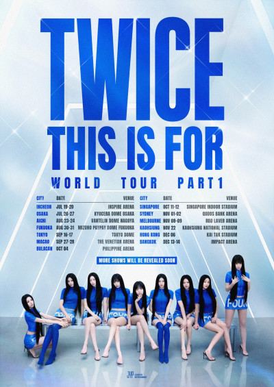 TWICE宣布來台！11月登上高雄世運主場館 子瑜出道10年首回家鄉