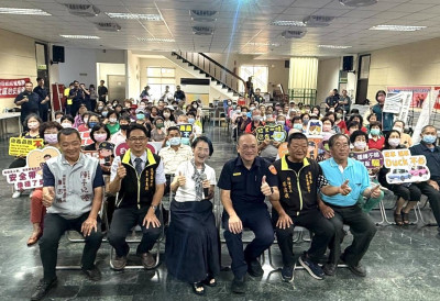 台南宣導列車來後壁 譚艾珍：防詐就像防疫勿掉以輕心