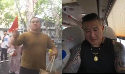 （影音）館長被嗆台獨狗溜上車   秒變溫馴小綿羊畫面曝光