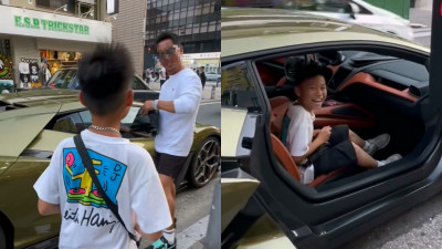 男童街頭遇2799萬藍寶堅尼！日本車主暖邀試坐 純真笑容14萬人讚爆