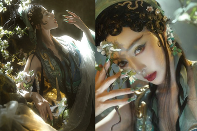 「人間青蛇」再現？ 范冰冰高衩古裝向張曼玉致敬