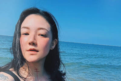 丹娜絲讓歐陽靖寸步難行 台南安平海景成「搖滾第一排」