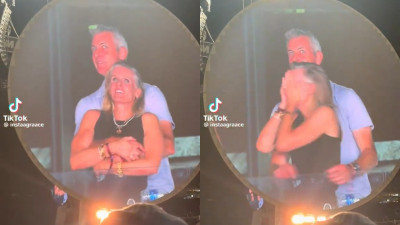 Coldplay演唱會抓姦！偷情男女「台下肉體交纏」全被拍 反應太可疑