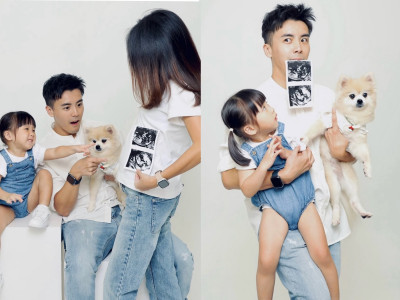 何維健爆喜訊升格二寶爸！老婆挺孕肚「一家五口」溫馨合照曝光