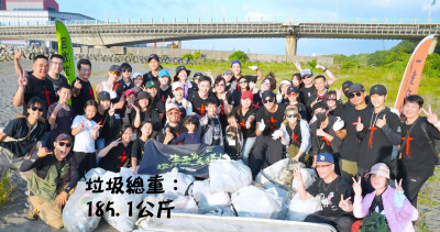 宋逸民率「藝起發光」北海岸淨灘 清出185公斤垃圾