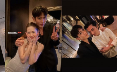 柯震東喝喜酒「手搭許瑋甯肩」被酸：貴圈真亂！穿黑裝還回嗆：蠢貨