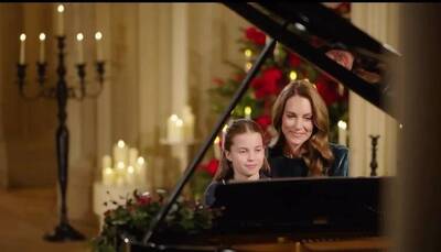 （影）英凱特王妃、夏綠蒂公主母女聯彈 傳耶誕佳音