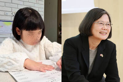 小妹妹剪頭髮釣出蔡英文本尊  讚：當總統不是問題