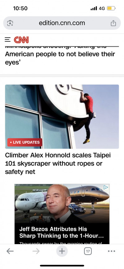 霍諾德攻頂台北101放首頁！《CNN》大讚：史上第一人