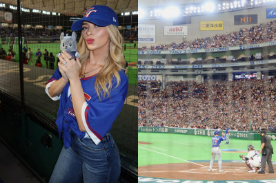 經典賽》費仔辣妻甜曬老婆視角 台灣球迷灌爆:謝謝費嫂