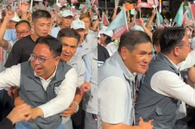 黃世杰造勢身旁「壯漢」是他！《百戰百勝》大魔王被認出