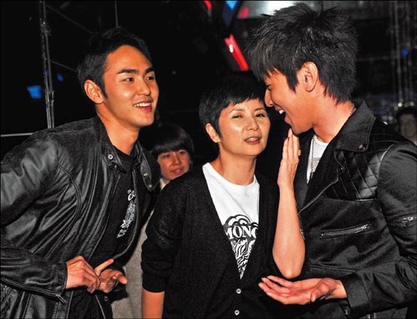 ■李烈力讚阮經天與趙又廷表現夠水準。（記者潘少棠攝）