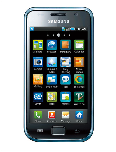 Samsung i9000，16GB單機22,900元，搭配台哥大指定資費，手機0元。