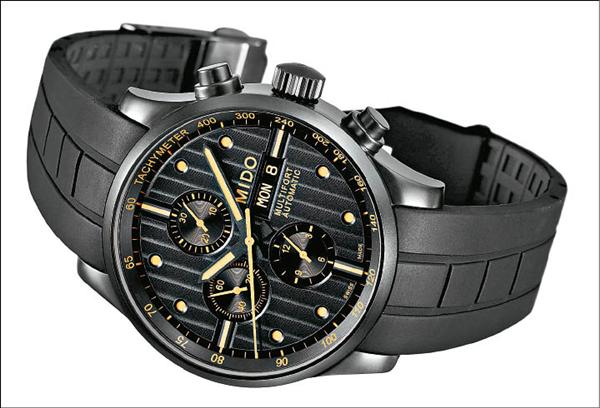 美度錶Mulitifort系列PVD腕錶，參考價58,700元。