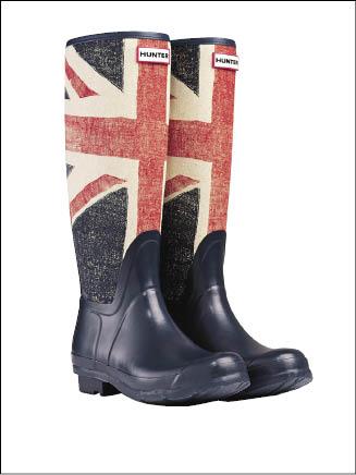 HUNTER BOOTS英國國旗奧運限量紀念款，成人鞋7,800元、童鞋2,880元。