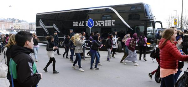 小賈斯汀的巡迴車上被搜出少量毒品。（歐新社）