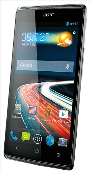 宏碁5吋手機Liquid Z5，透過背蓋上的AcerRAPID設計，可快速啟動相機等功能。