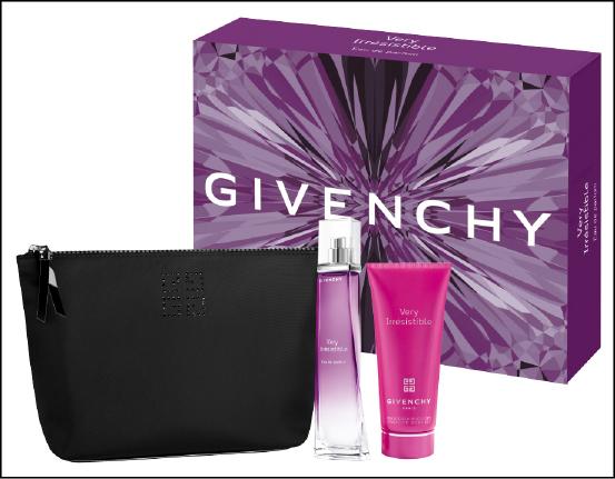 紀梵希 魅力紀梵希淡香精禮盒 原價4,615元，特價3,390元，73折含魅力紀梵希淡香精 50ml（正品）、魅力美體乳100ml、訂製化妝包。