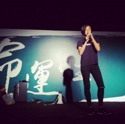 香港藝人何韻詩公開力挺爭取真普選的抗爭學生。(圖擷取自何韻詩Instagram) 香港藝人何韻詩公開力挺爭取真普選的抗爭學生。(圖擷取自何韻詩Instagram)