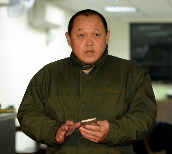 庹宗民表示是家務事。(記者林正方方土攝) 庹宗民表示是家務事。(記者林正方方土攝)