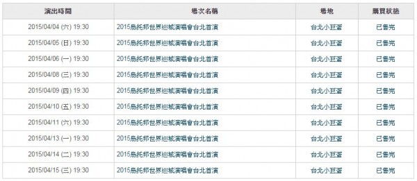 今日演唱會門票一開賣,12分鐘便銷售一空,網路上一片哀哄苦喊買不到票,天后的魅力果然驚人。(照片擷自網路) 今日演唱會門票一開賣,12分鐘便銷售一空,網路上一片哀哄苦喊買不到票,天后的魅力果然驚人。(照片擷自網路)