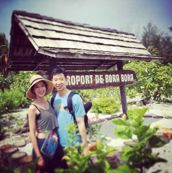 隋棠與老公Tony謝在大溪地跨年,不久傳出登記結婚。(取自隋棠instagram) 隋棠與老公Tony謝在大溪地跨年,不久傳出登記結婚。(取自隋棠instagram)