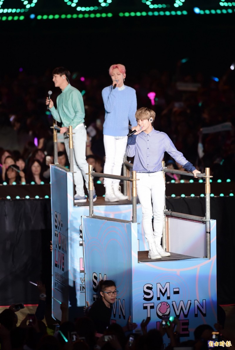 SHINee。（記者胡舜翔攝）