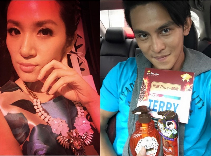 羅美玲（左）爆出懷孕5個月，對象就是小5歲的Terry（右）。（取自臉書）