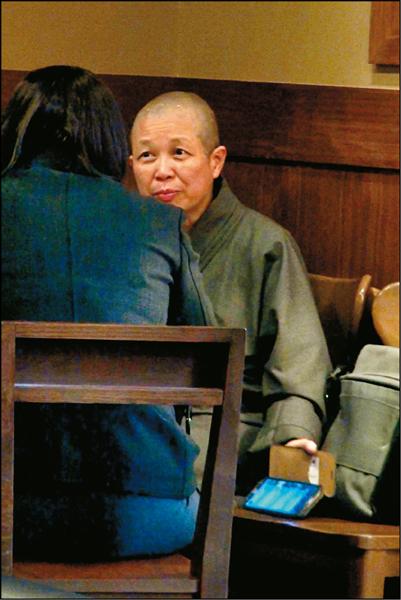 彭文正專訪時自嘲,希望釋昭慧(圖)可以賞一份玄奘教職。(資料照,專案組攝) 彭文正專訪時自嘲,希望釋昭慧(圖)可以賞一份玄奘教職。(資料照,專案組攝)