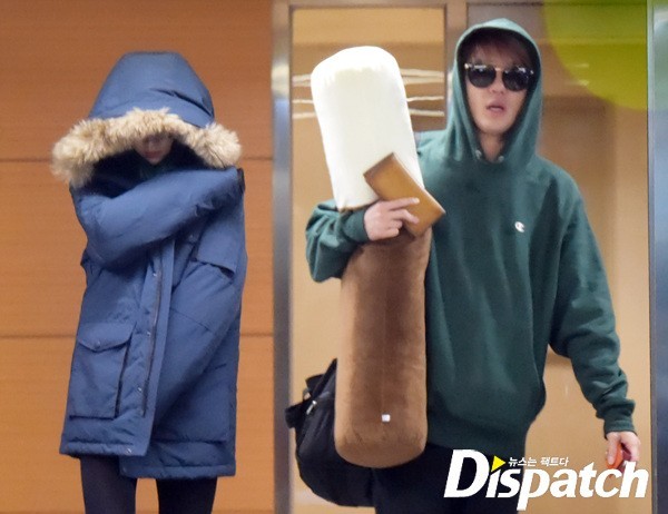 哈妮與金俊秀今被韓媒《Dispatch》揭發秘戀6個月的消息。（翻攝自Dispatch）