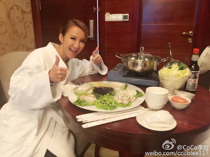 李玟比賽前在微博發文，要保持最好狀態。（翻攝自微博）