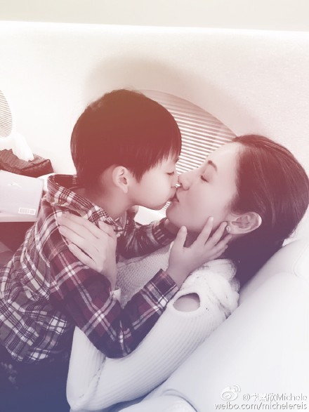李嘉欣目前已生了一名兒子，據悉她還想要一名女兒。（翻攝自微博）