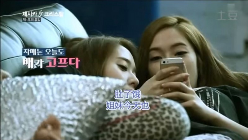 紀錄他們姐妹私底下生活的實境節目「Jessica&Krystal」，相當受歡迎。（翻攝自韓網）
