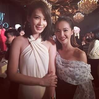 Jolin（左）與Melody。（翻攝自臉書）