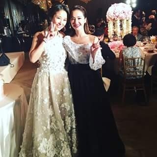 Jolin（右）與閨密林心如。（翻攝自臉書）