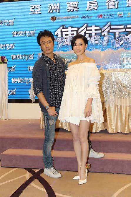 佘詩曼（右）和吳鎮宇兩人也期待續集。（香港成報提供）