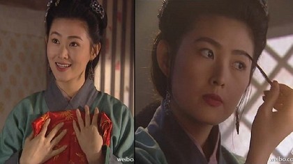王思懿因演出央視版的《水滸傳》，受封「最美潘金蓮」。（翻攝自微博）