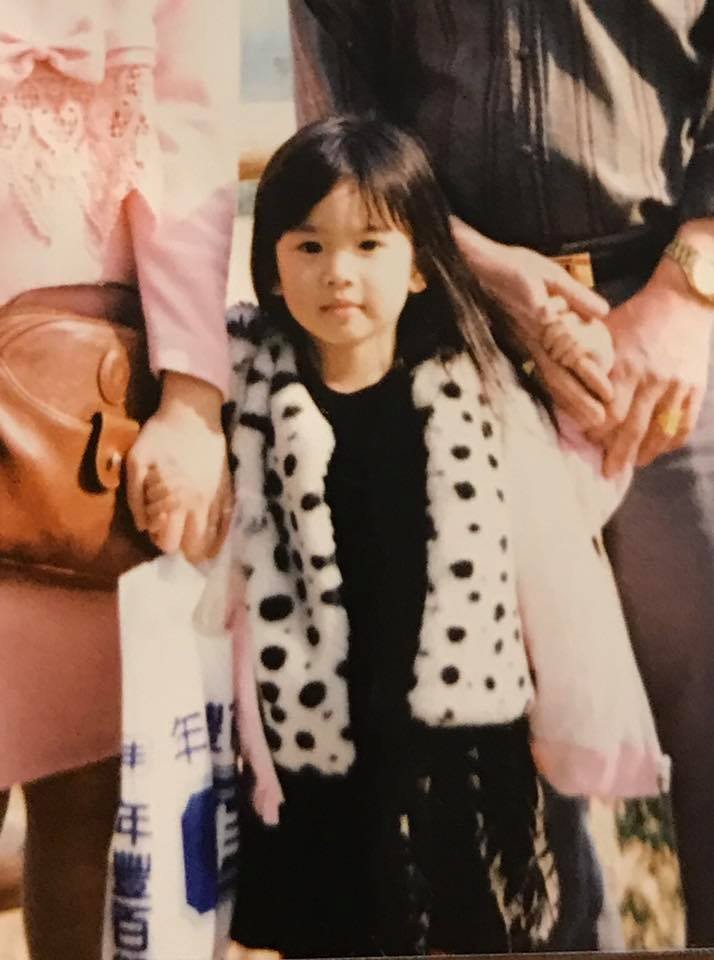 小小瑜在幼時就散發濃濃「貴氣」。（翻攝自小小瑜臉書）