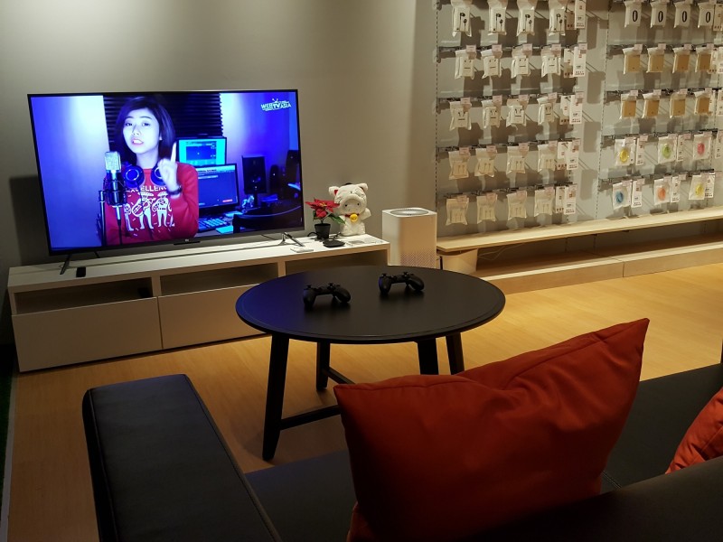 主打體驗行銷，智慧家庭體驗區等。（記者吳佩樺攝）
