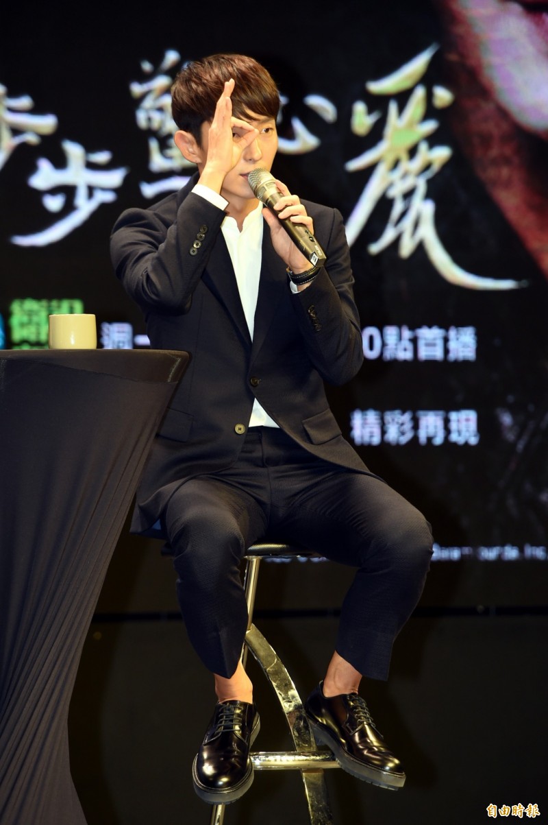 李準基記者會。（記者趙世勳攝）